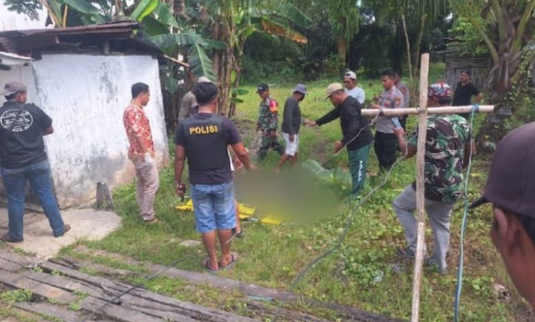 Lokasi Penemuan Korban Berinisial H (46), (Foto : Istimewa)